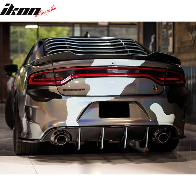2011-2023 Dodge Charger Unpainted Rear Window Louver Side Vent ABS PP