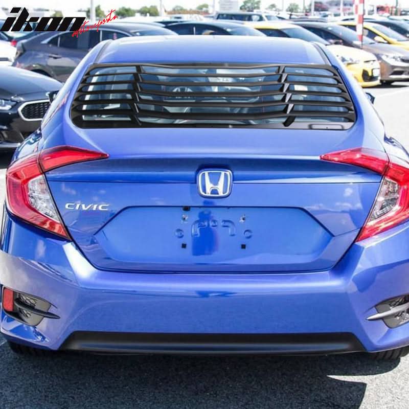 2016-2021 Honda Civic IKON Style Window Louver ABS