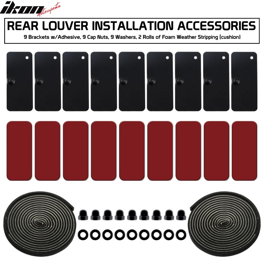 2009-2020 Nissan 370Z Coupe IKON Style Rear Window Scoop Louver Cover