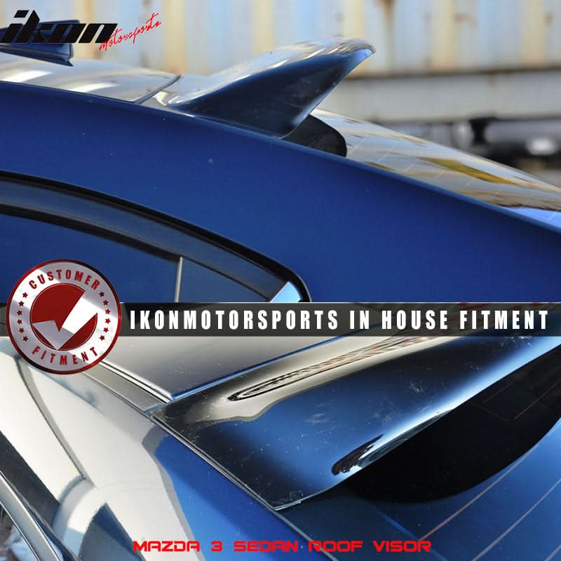 2014-2016Â Mazda 3 4Dr Smoke Rear Window Roof Spoiler Wing Acrylic